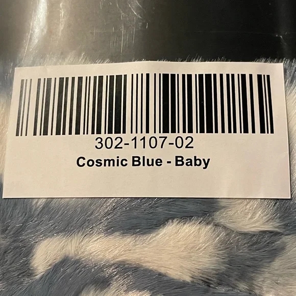 Lola Blankets Cosmic Blue Baby blanket size is 30x36 - Picture 4 of 4